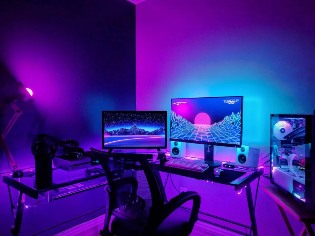gaming setup large